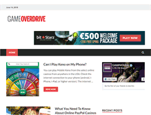 Tablet Screenshot of game-overdrive.com